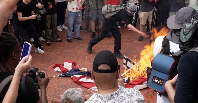 What I Did With the American Flag After Anti-Israel Protesters Burned It