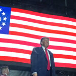President Donald Trump at the Great American State Fair.