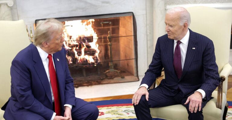 Trump Now Says Biden Was ‘Not for Open Borders,’ Blames ‘Thugs’ in His Administration