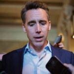 Josh Hawley Finishes Interview After Protest Disruption
