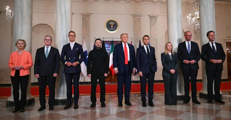 Trump Holds High Stakes Talks With European Leaders on Russia-Ukraine War 