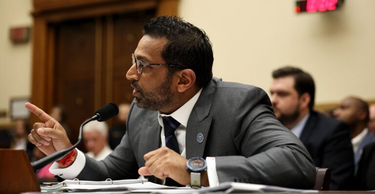 Patel Clashes With Democrats on Epstein Files, Touts Crime Fighting Stats