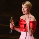 Jessie Buckley’s Oscars Speech Celebrates Motherhood, Family, and Irish Roots 