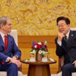 Treasury Secretary Scott Bessent meets with South Korean President Lee Jae Myung.