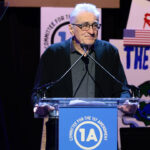 Robert De Niro speaks onstage during Rise Up, Sing Out: A Concert for the First Amendment on June 14, 2026 in New York City. (Photo by Dimitrios Kambouris/Getty Images)