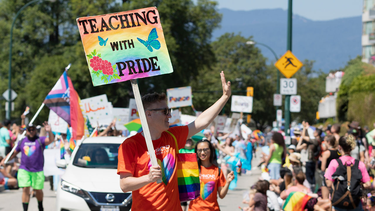 The Trans Flag Flies Over the Teachers’ Union 