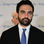 A dour-looking Zohran Mamdani.