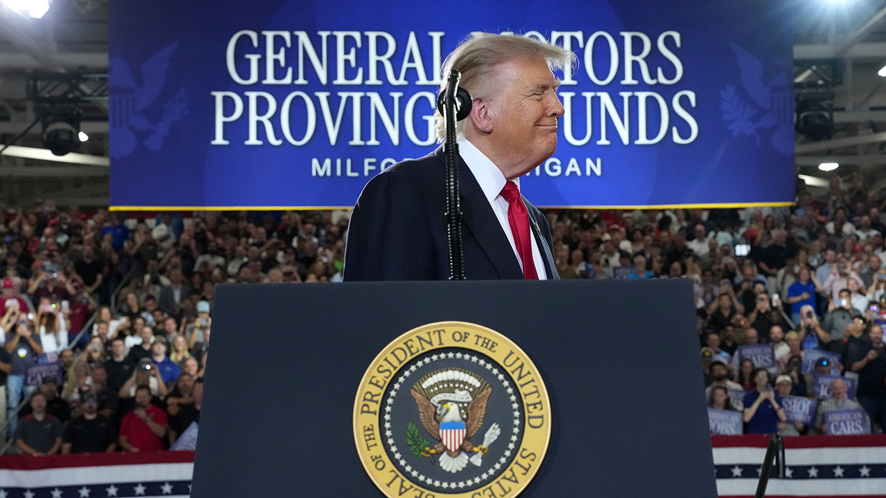 Trump Talks Auto Industry, Rallies for Republican Candidates