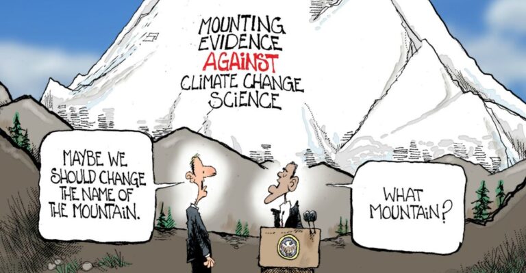 Cartoon: Obama’s Mountain Size Denial