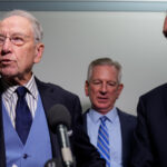 Senate Judiciary Committee Chairman Sen. Chuck Grassley, R-Iowa, and Sen. Ron Johnson, R-Wis. (Andrew Harnik/Getty Images)