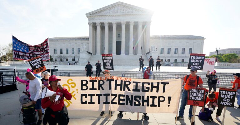 Justices Hear Potential Landmark Case on Birthright Citizenship
