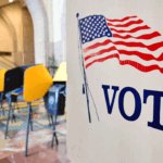 People vote at a polling location at the Metro Headquarters Building during California's state primary election in Los Angeles, California, on June 2, 2026. Californians go to the polls Tuesday in the first round of voting for a new governor, with a tight three-way race for two run-off spots, while people in Los Angeles will also be voting for a new mayor. The state's so-called "jungle primary" pits all comers against each other -- regardless of party -- with the top two vote-getters advancing to the November general election to replace term-limited Governor Gavin Newsom. (Frederic J. Brown/AFP via Getty Images)