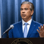 California Attorney General Rob Bonta announces El Monte Union High School District mishandled claims of sexual abuse for years during a press conference in Los Angeles on Friday, March 20, 2026. (Photo by Sarah Reingewirtz/MediaNews Group/Los Angeles Daily News via Getty Images)