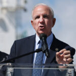 Rep. Carlos A. Gimenez (R-FL) speaks as he and other South Florida leaders host a news conference about Cuba at PortMiami on February 17, 2026, in Miami, Florida.