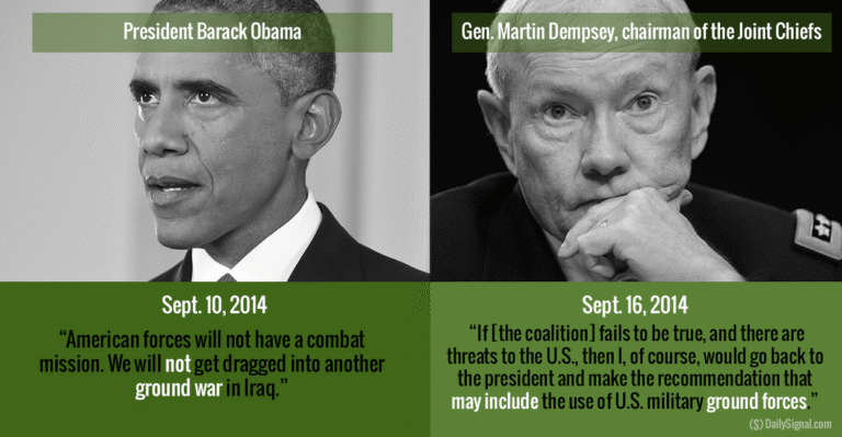 Top General Re-Opens Door on Ground Troops That Commander in Chief Closed
