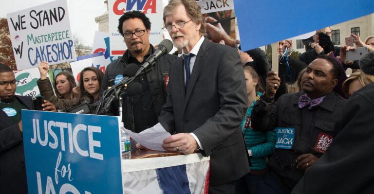 Wedding Cake Baker’s Backers Say Fight Is for Everyone’s First Amendment Rights, Not Just His