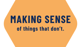 Making sense of things that don't.