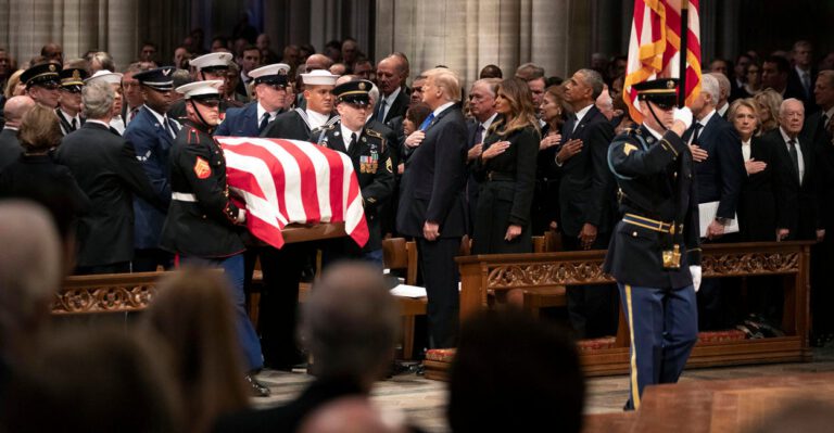 ‘Mission Complete’: Funeral Recalls George H.W. Bush’s Service to God, Family, Country