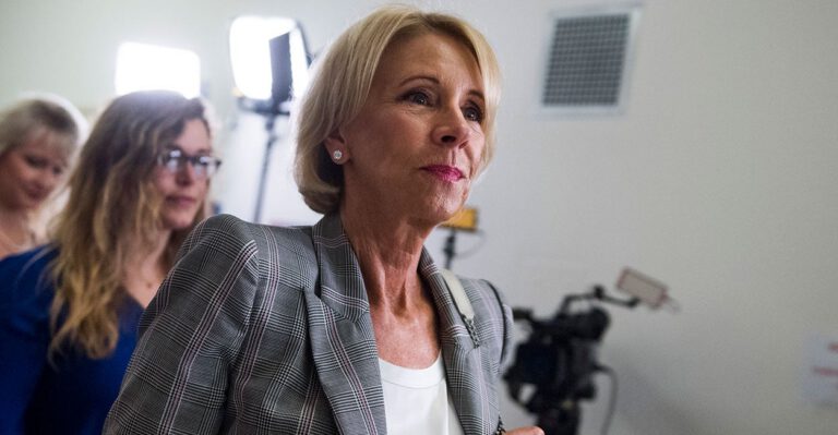 Nation’s Report Card ‘Must Be America’s Wake-Up Call,’ Betsy DeVos Says