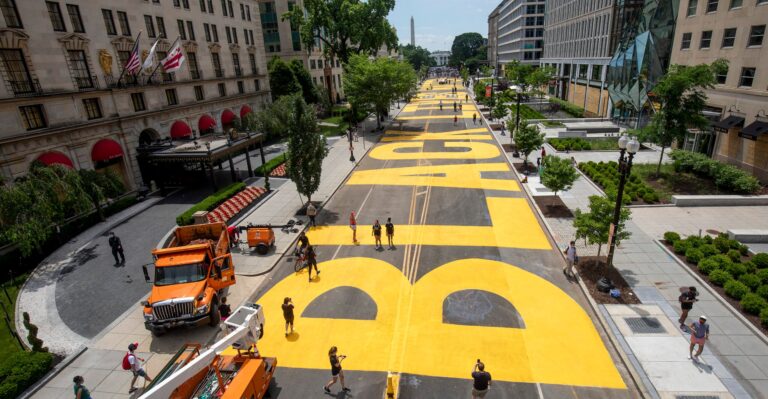 DC Freshens Up ‘Black Lives Matter’ Street Art Despite Hamas Endorsements