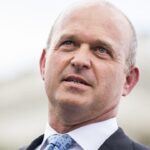 Kevin Roberts, president of The Heritage Foundation, speaks during a news conference.