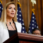 Rep. Beth Van Duyne (R-TX) speaks to the press.