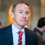 Sen. Jon Husted is seen in the halls of the U.S. Capitol.