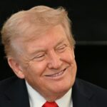 President Donald Trump smiling