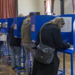 Voters cast their ballots