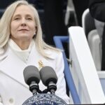 Va. Gov. Abigail Spanberger frowning
