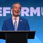 Nigel Farage laughing