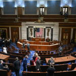 A view of the House chamber before President Donald Trump arrives for his State of the Union address.
