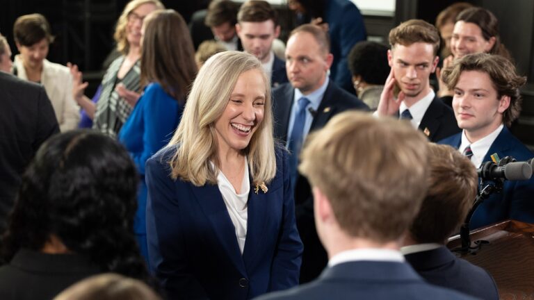 Abigail Spanberger smiling