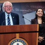 Bernie Sanders and Alexandria Ocasio-Cortez