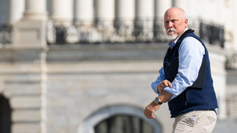 Rep. Chip Roy, R-Texas, walks up the House steps for a vote in the U.S. Capitol on Thursday, April 16, 2026.