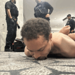 Cole Tomas Allen being detained by police after storming the White House Correspondents' Dinner