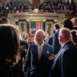 Britain's King Charles III leaves after addressing a Joint Meeting of Congress at the U.S. Capitol on April 28, 2026.