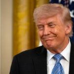 US President Donald Trump in the East Room of the White House in Washington, DC on May 4, 2026.