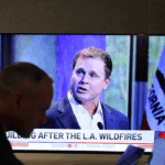 Spencer Pratt on a television.