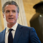 Governor Gavin Newsom (D-CA) speaks to reporters inside the U.S. Capitol in Washington, DC on May 20, 2026.