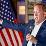 Trump Boost Sends Paxton Soaring—and His MAHA Record Is Front and Center 1 Texas Attorney General Ken Paxton, a Republican candidate for the U.S. Senate, speaks to attendees during a campaign rally May 19, 2026.