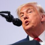 President Donald Trump speaking