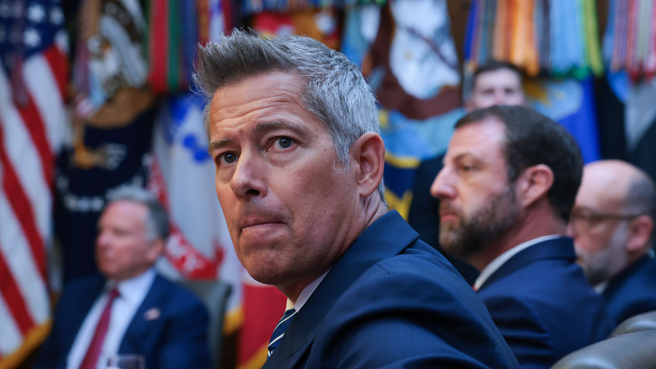 Secretary of Transportation Sean Duffy attends a Cabinet Meeting at Camp David.