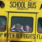 Students on a school bus