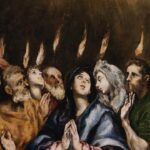 Detail El Greco's painting of Pentecost