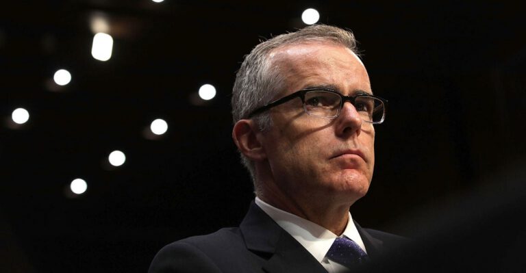 Top FBI Veteran Andrew McCabe Sues Over His Firing
