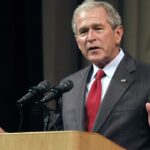 Former President George W. Bush speaking