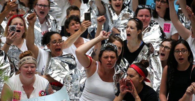 Hundreds of Women Arrested in Senate Protesting Trump Immigration Policies