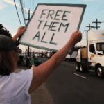 Protesters gather outside the Delaney Hall Detention Facility , where ICE is housing detained immigrants, on August 4, 2026, in Newark, New Jersey. The demand for a shutdown continues after El Salvadoran immigrant Edwin Lopez-Cornejo died on August 1st while in custody at the facility. He was the 22nd person to die in ICE custody this year. (Photo by Spencer Platt/Getty Images)