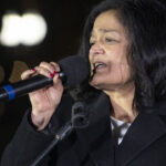 United States Representative Pramila Jayapal speaks during The People's State of the Union rally at the National Mall in Washington, D.C.
